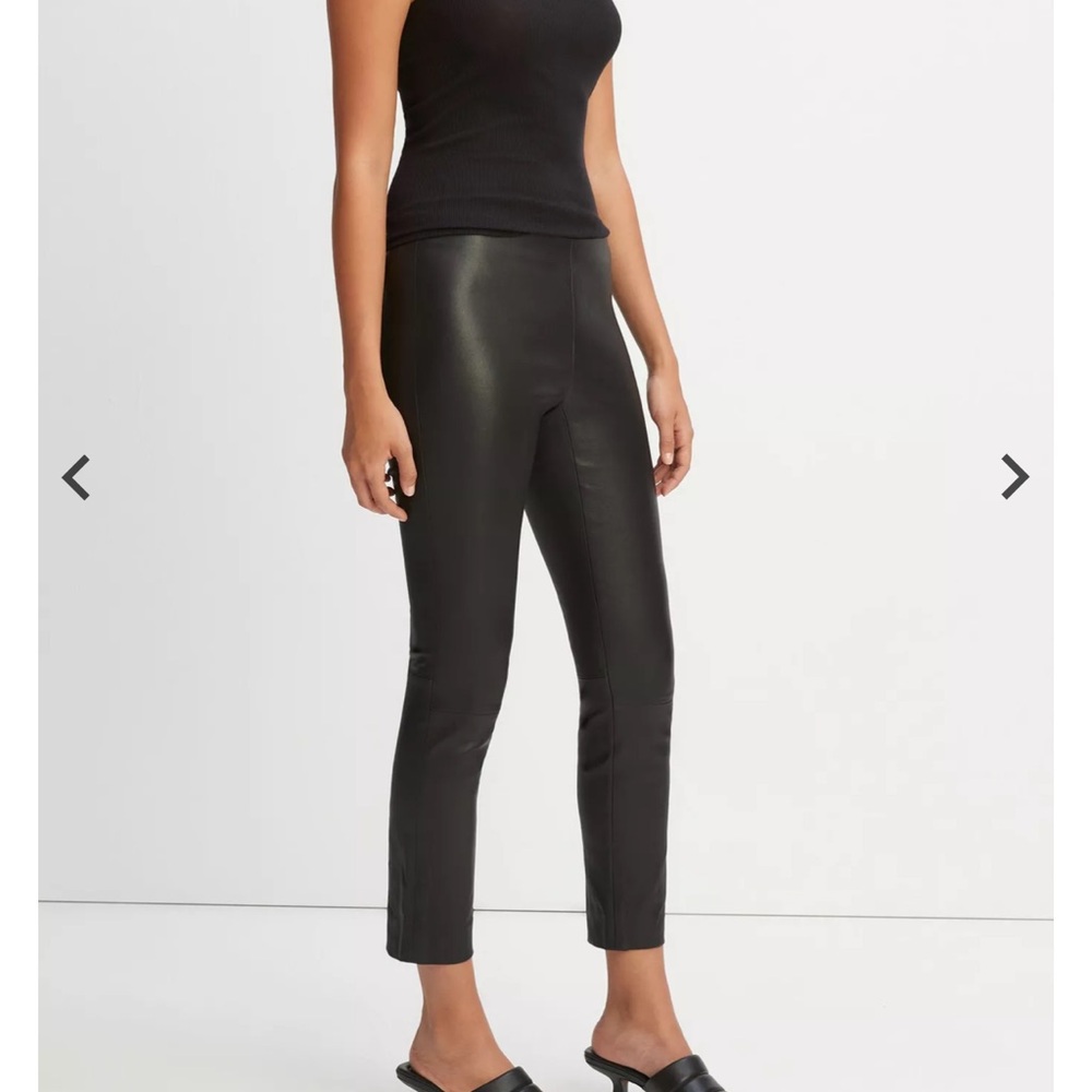 Vince - black leather legging - XS